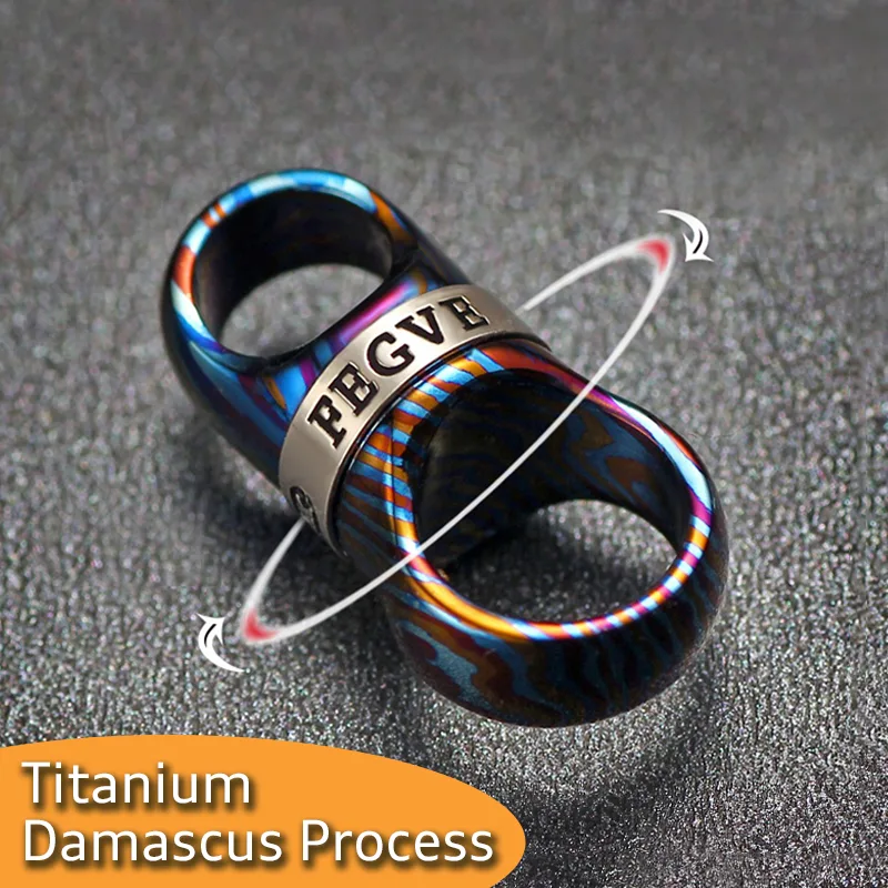 Edc Carry All - Timascus Titanium Rotatable EDC Key Ring