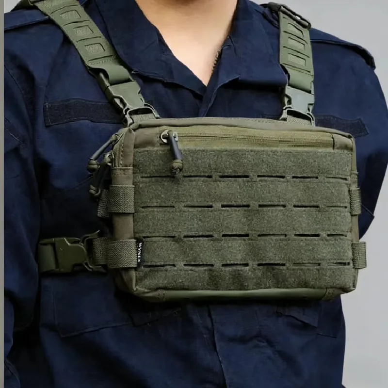 Edc Carry Backpack - Strap Fishing Vest Tactical Chest Bag