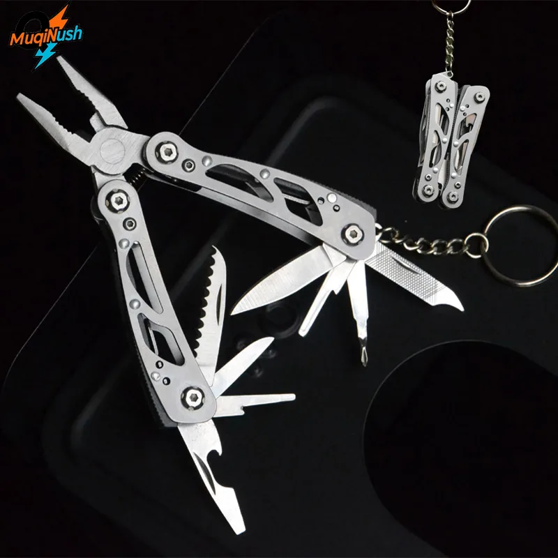 Edc Carry Pliers - MuqiNush 12 In 1 Mini Keychain