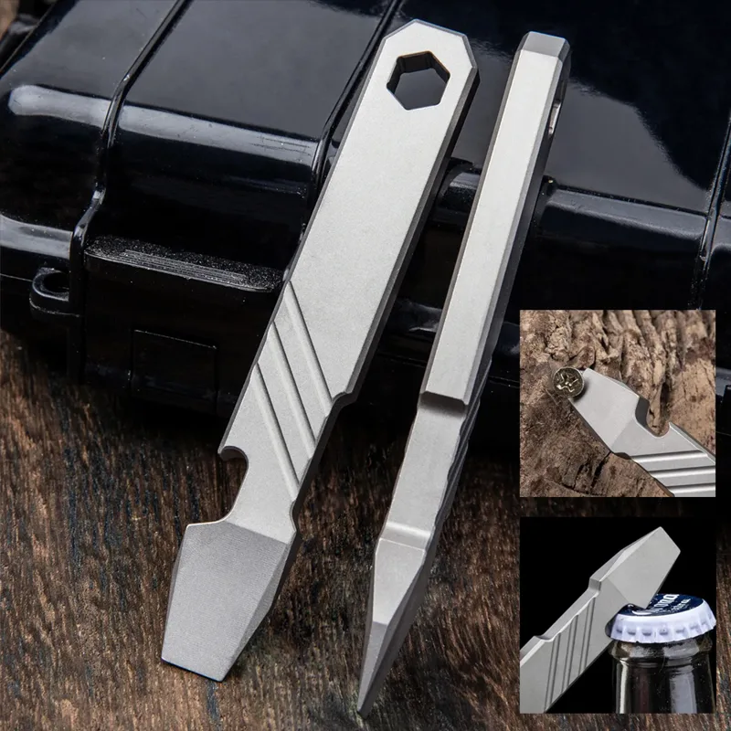 Micro Screwdriver Kit - Titanium EDC Pry Bar Tool –