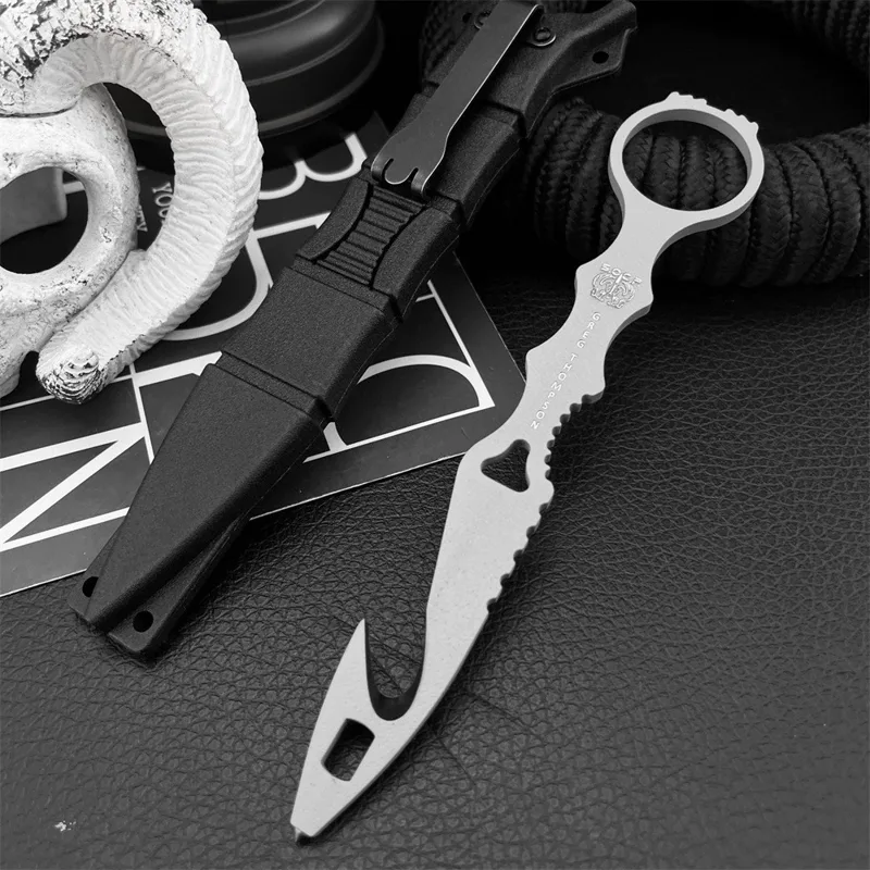 Everyday Carry (Edc) Knife - Fixed Blade Survival Knife, 440C Steel