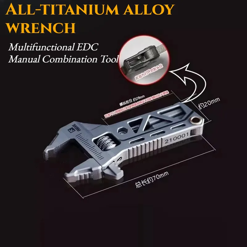 Edc Carry All - TC4 All-titanium Alloy Wrench and Pliers