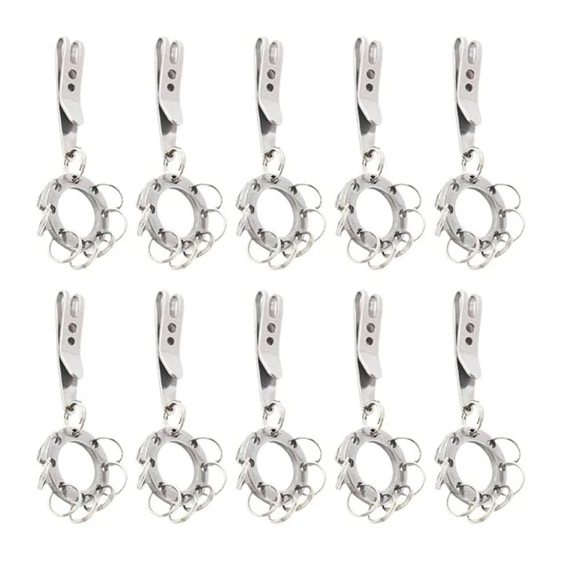 Edc Carry Pocket Knife - T22C Multi-Purpose Circle Belt Clip(10-Pack) For