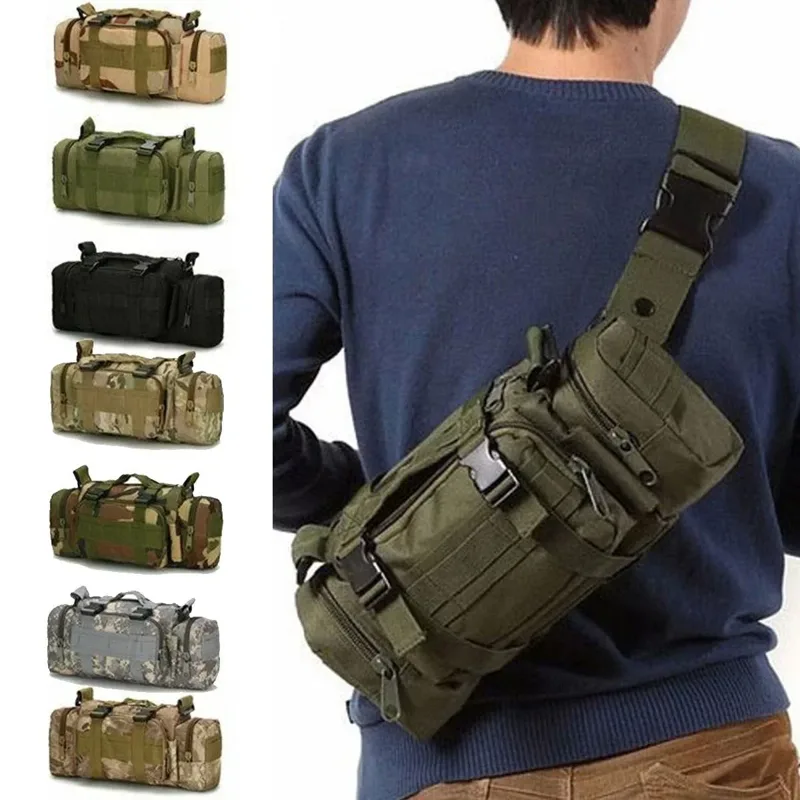 Edc Carry Bag For Men - Duffel Waist Bag Molle Waterproof Fanny