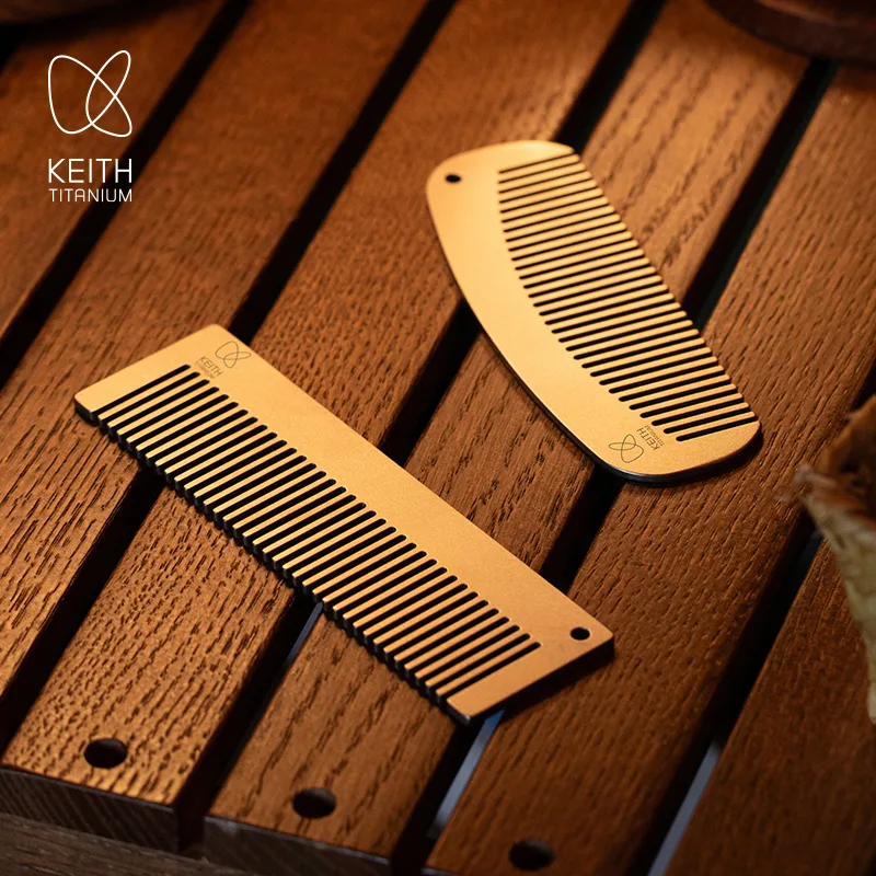 Comb Pocket Titanium - KEITH Titanium Purse Comb for Healthy