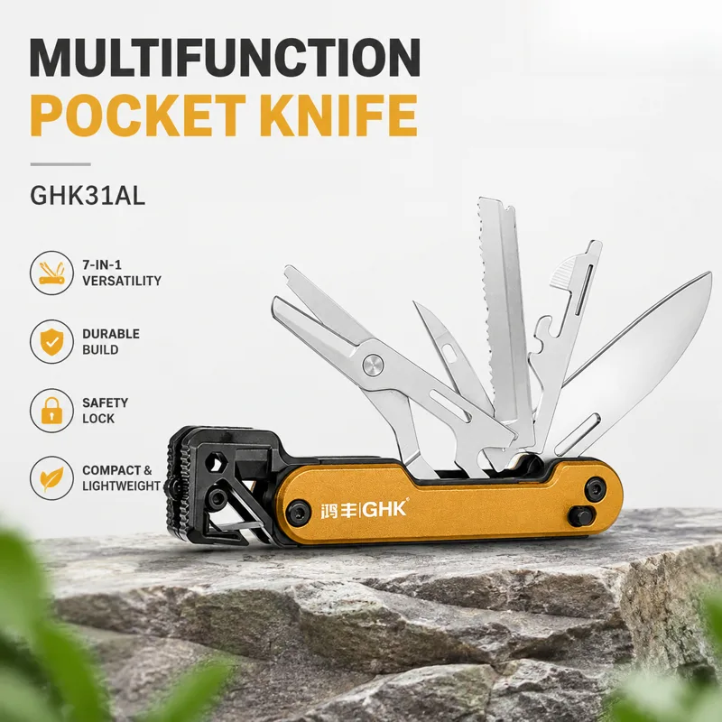 Edc Concealed Carry Knife - Portable EDC Multi Tool Folding Pocket