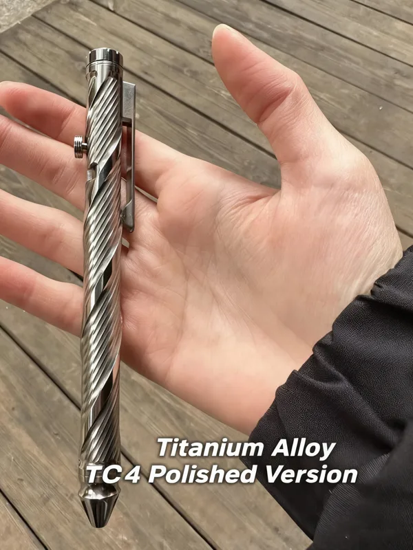 Edc Carry Pen - EDC Titanium Pen with Ball Bearing
