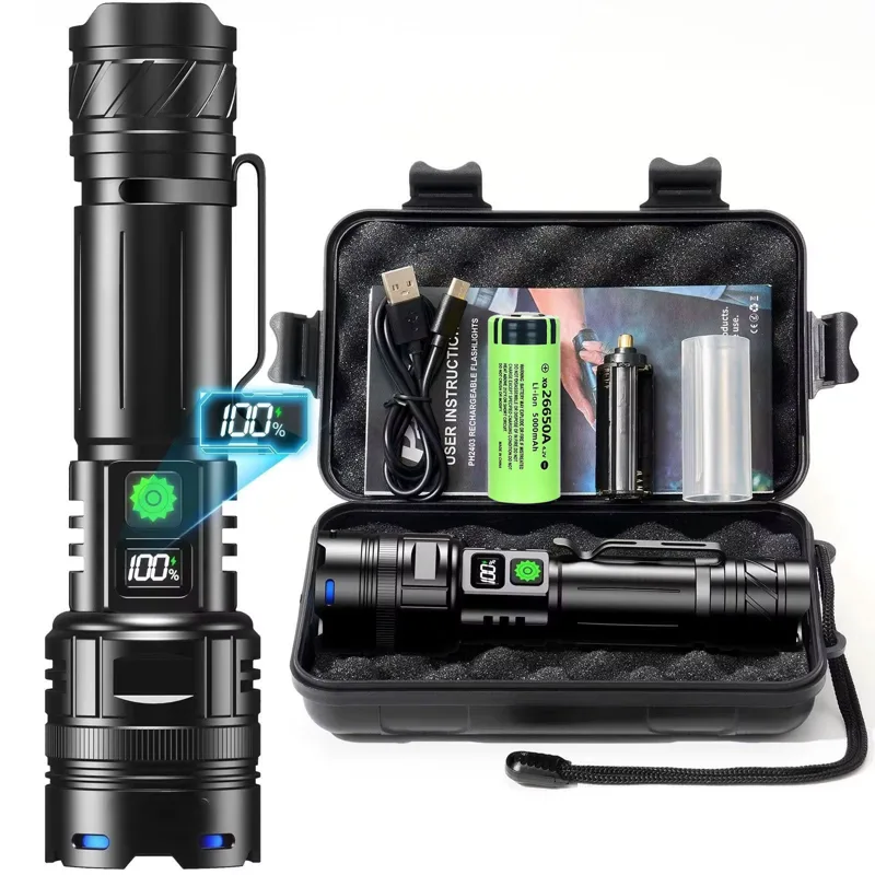 Edc Carry Pen - High Power LED Flashlight USB Rechargeable
