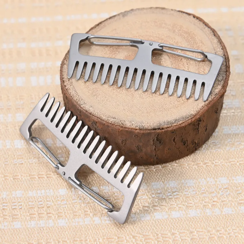 Comb Pocket Titanium - Titanium Alloy Comb EDC Multi-tool Portable