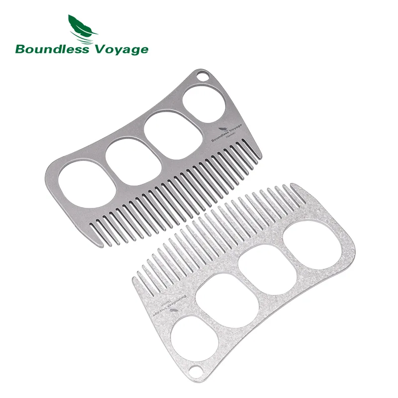 Comb Pocket Titanium - Boundless Voyage Titanium Handleless Comb for