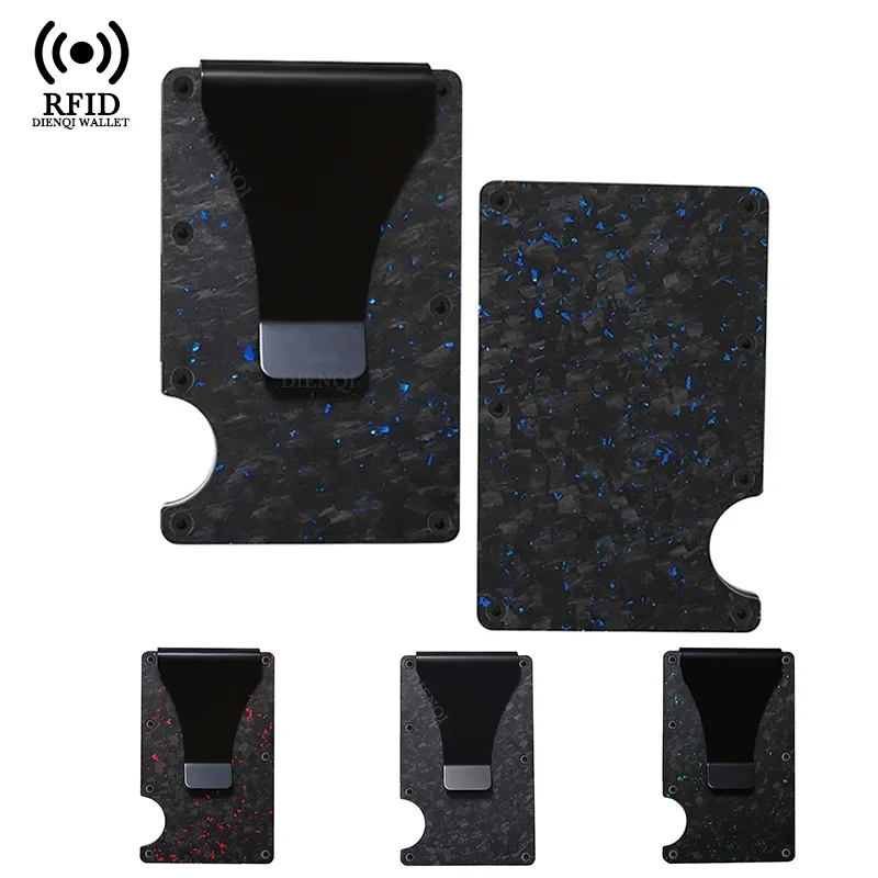 Edc Concealed Carry - Men's RFID Blocking Wallet Metal Card