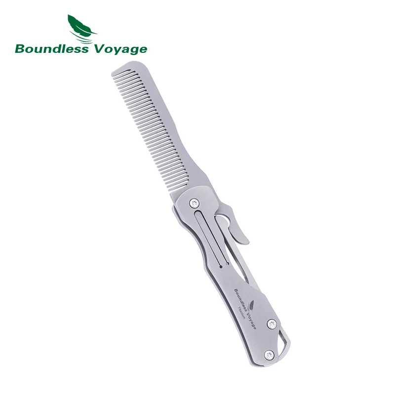 Comb Pocket Titanium - Boundless Voyage Folding Titanium Hair Comb