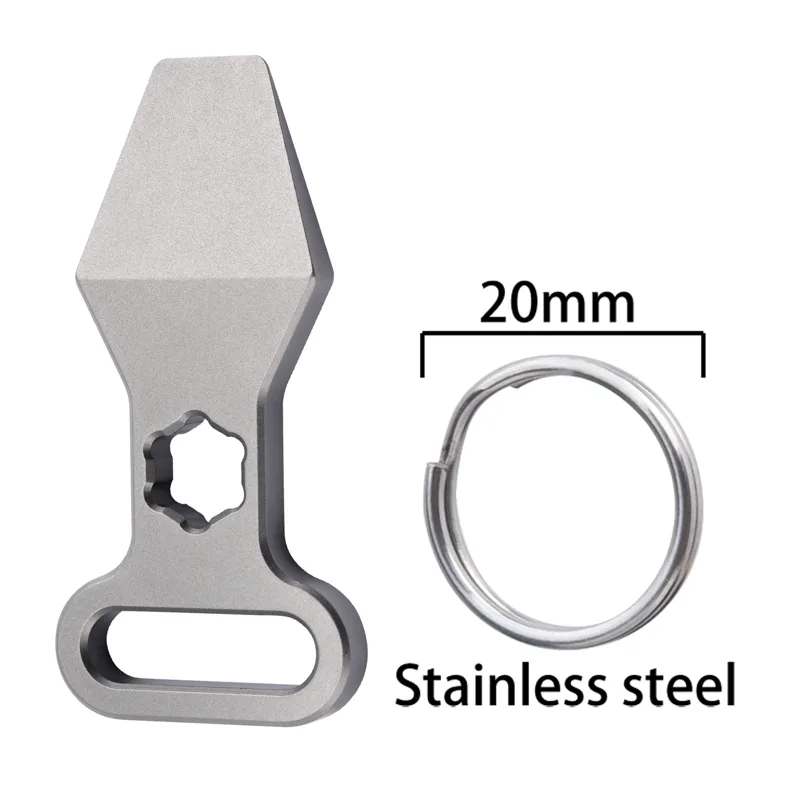 Edc Day Carry - TC4 Titanium Alloy Keychain Pendant Multifunctional