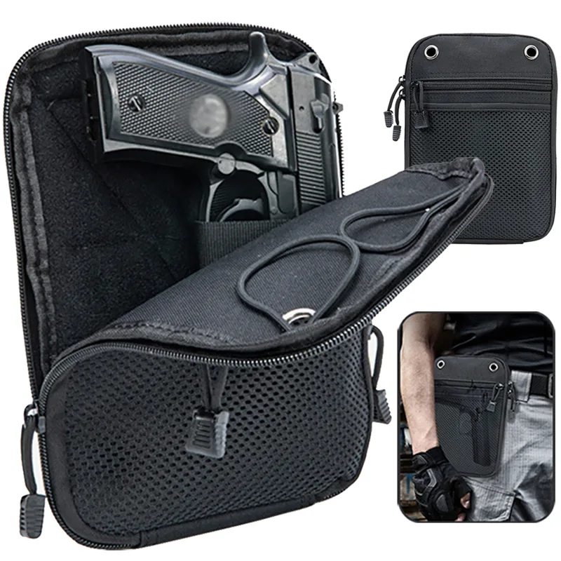 Edc Carry Handgun - Molle Outdoor Tactical Concealed Gun Holster