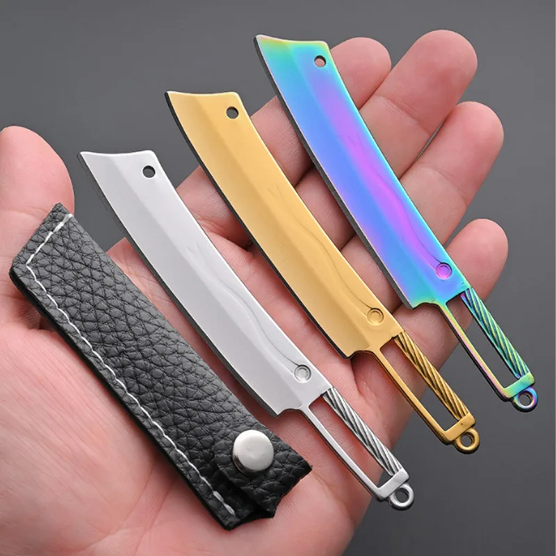 Everyday Carry (Edc) Knife - Titanium Mini Knife - Portable EDC