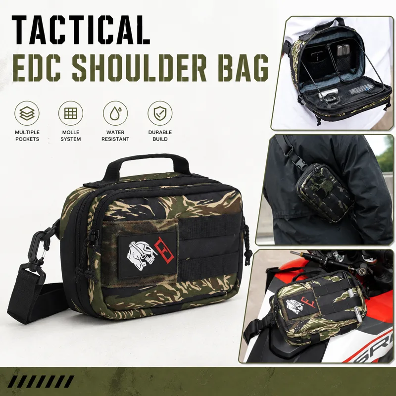 Edc Carry For Men - Tactical EDC Shoulder Bag Men Multi-position