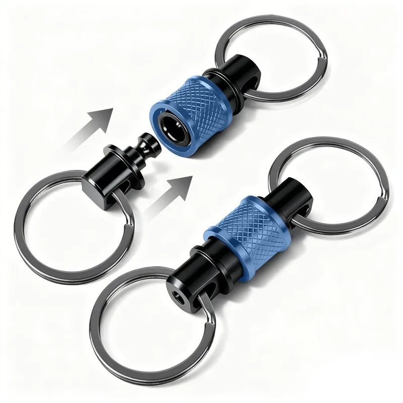Edc Concealed Carry - Aluminum Quick Release Keychain Pull Apart