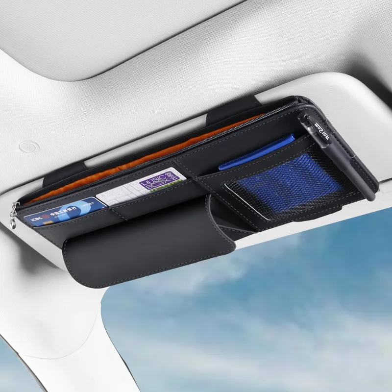 Edc Carry Pen - Car Sun Visor Organizer with Glasses