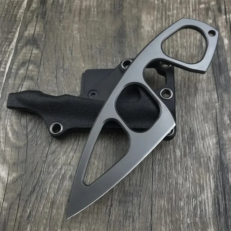 Edc Fixed Blade Deep Carry - High Hardness Neck Knife 440C Blade