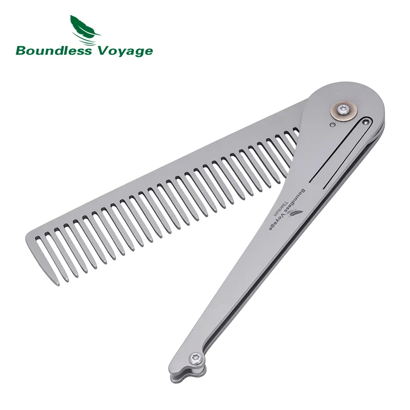 Comb Pocket Titanium - Boundless Voyage Titanium Foldable Comb Titanium