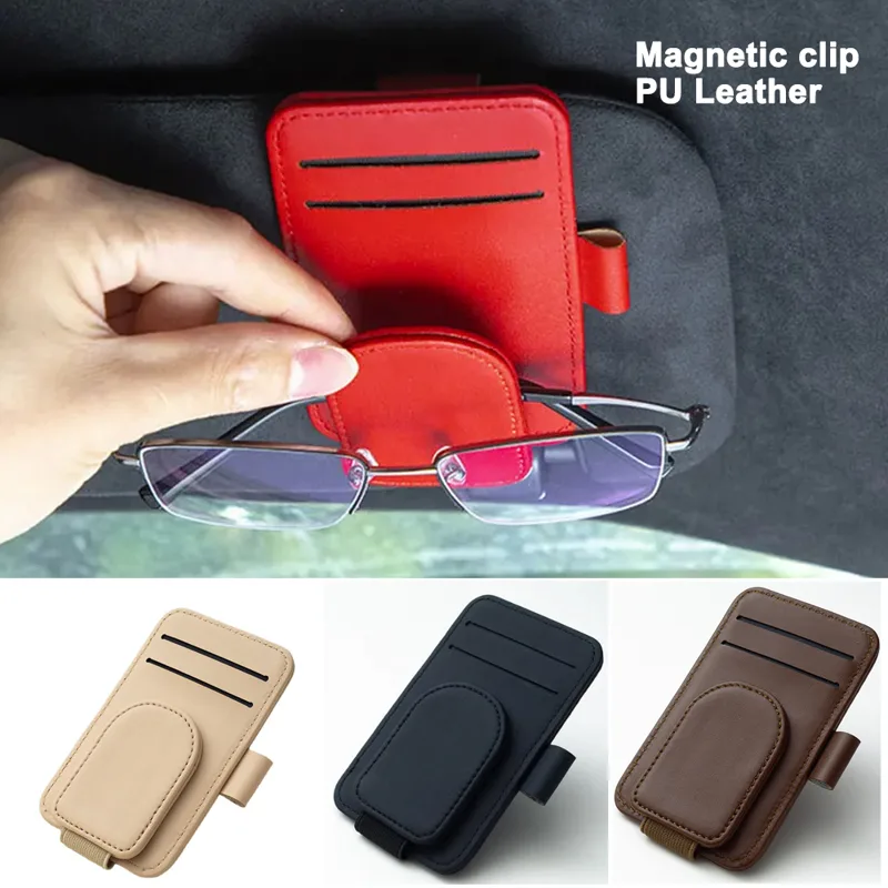 Edc Carry Pen - Multifunctional Pu Leather Car Sun Visor