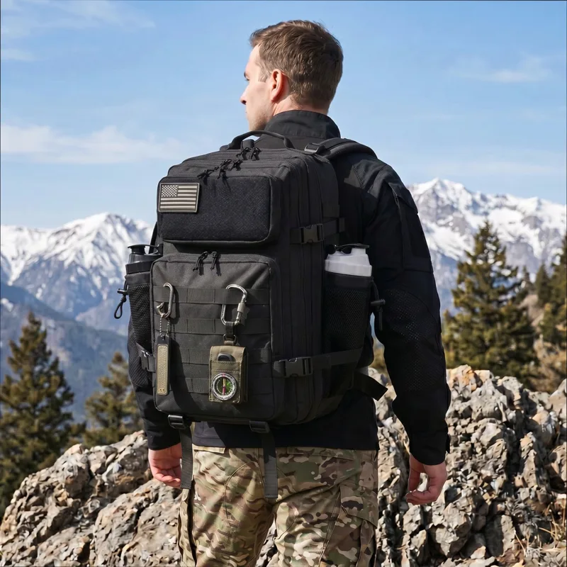 Edc Carry Backpack - 45L Large Capacity Tactical Fishing Backpack