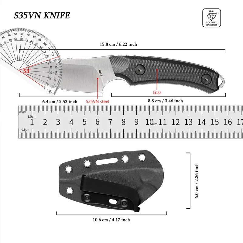EDC Outdoor Multitool Portable - Edc Fixed Blade Deep Carry review and price