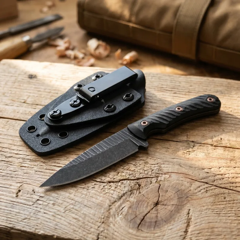 Full Tang Bushcraft Knife D2 B - Edc Concealed Carry Knife review and price