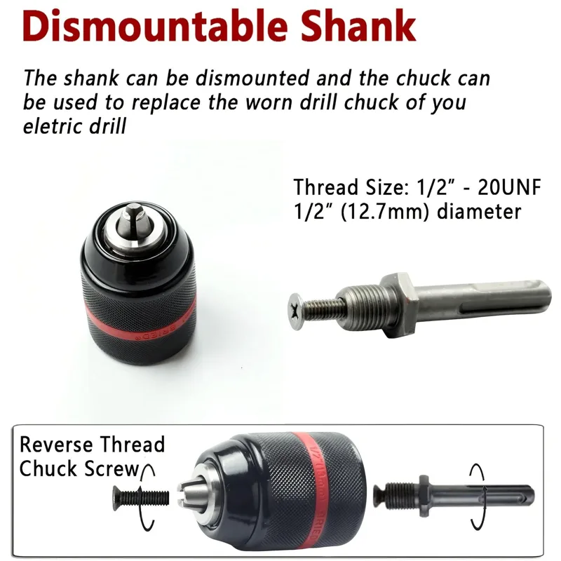 4Pcs 2-13mm Keyless Metal Dril - Micro Screwdriver Kit review and price