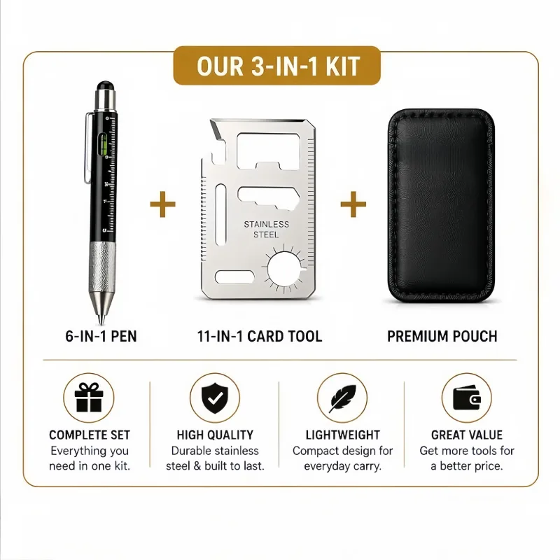 Men Gifts 6-in-1 Multitool Pen - Edc Carry For Men review and price