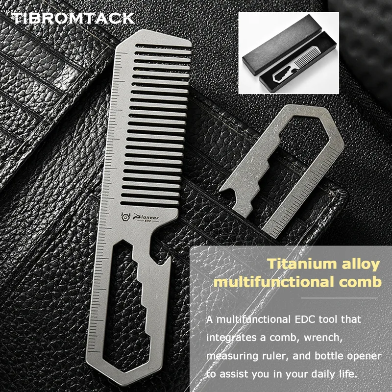 TIBROMTACK Titanium 4-in-1 EDC - Comb Pocket Titanium review and price