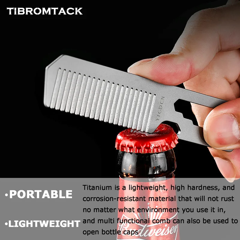 TIBROMTACK Titanium 4-in-1 EDC - Comb Pocket Titanium review and price