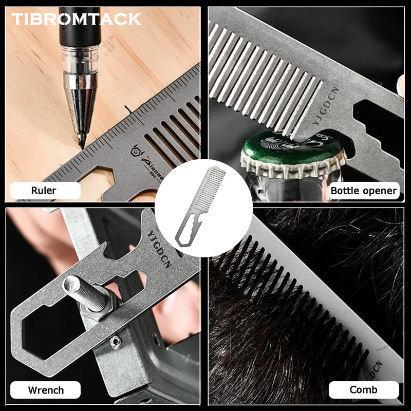 TIBROMTACK Titanium 4-in-1 EDC - Comb Pocket Titanium review and price