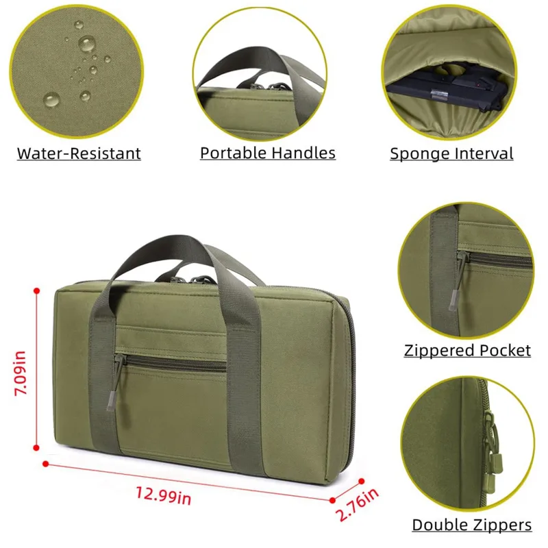 Tactical Pistol Range Bag Gun  - Edc Carry Handgun review and price