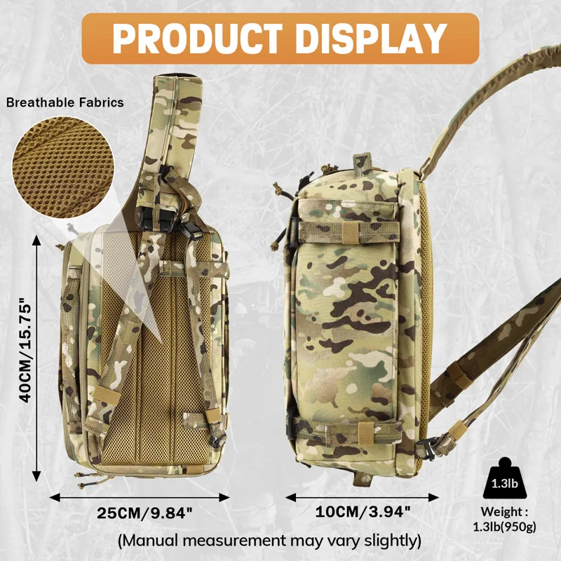 VOTAGOO 13L Tactical Sling Bag - Edc Carry For Men review and price
