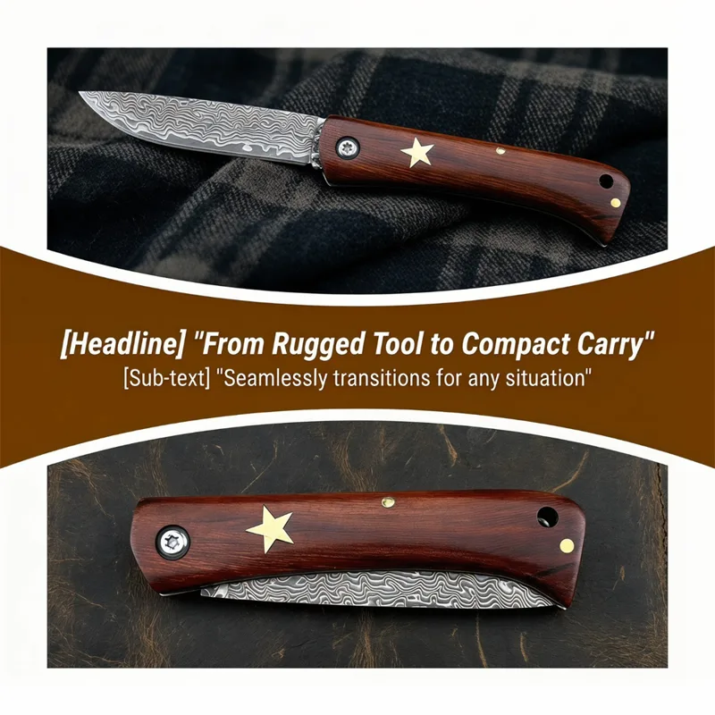 Compact Outdoor Survival Damas - Edc Fixed Blade Deep Carry review and price